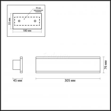 Настенный светильник Odeon Light Stravi 3810/16WL