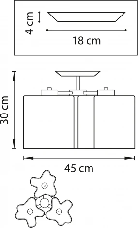 Потолочная люстра на штанге Lightstar Nubi 802037 (220V)