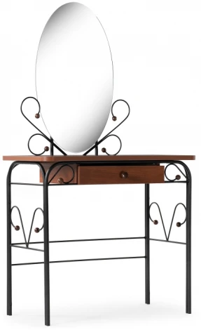 Туалетный столик Woodville Клео 3 черный / орех 446222