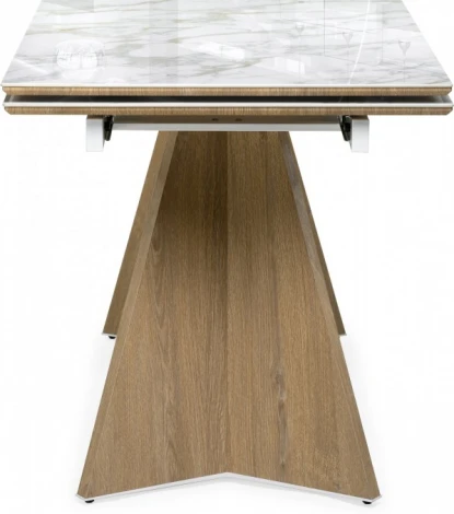 Керамический стол Ливи 140 (Ливи 140(200)х80х78 carla larkin / черный дуб монтана) Woodville арт.588022