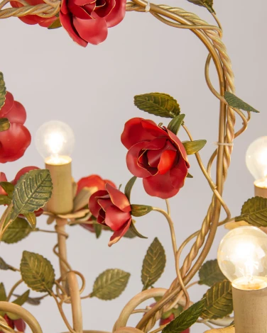 Подвесная люстра Abrasax SD0680/5 (220V, на цепи, цветы, розы)