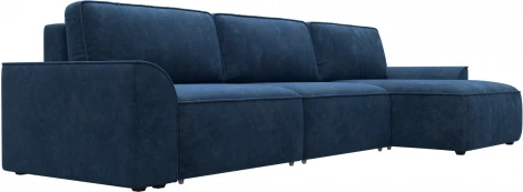 Диван угловой Лига-048 НПБ лонг Лига Диванов (Велюр) арт.128492