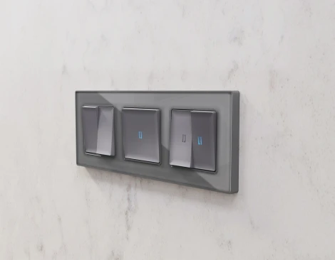 Рамка Ambrella Volt ALFA Platos (Сталь Стекло органическое) 3-ая AF330503