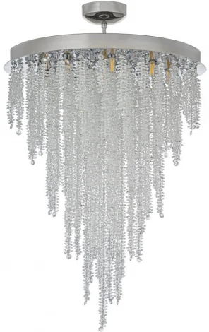 Потолочная люстра на штанге Arti Lampadari Flusso H 1.4.55.105 N (220V, хрусталь, круглые)