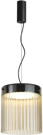 Подвесной светильник каскадный Odeon Light Pillari 5047/20L черный/светл.янтарный/металл/стекло LED 20W 4000К 2238Лм (220V, на проводе, круглые)