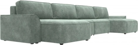 Диван п-образный Лига-048 НПБ лонг Лига Диванов (Велюр) арт.128346