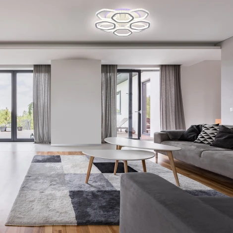 Потолочная люстра RGB Escada Centauri 10263/8LED BL (220V, пульт управления)