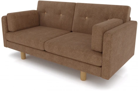 Диван Arsko Ингвар М коричневый велюр