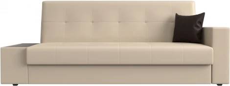 Диван-книжка Лига-020 стол слева (Бежевый,Коричневый/Экокожа) Лига Диванов арт.118537L