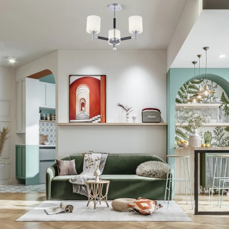 Потолочная люстра на штанге Arte Milano Napoli-2220 332220/3 CR