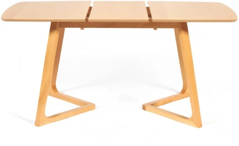 Стол раскладной VAKU (Ваку) основание бук, столешница мдф, 80x120+40x75см, Натуральный Tetchair 13987