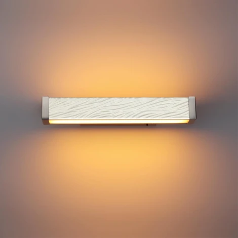 Настенный светильник светодиодный Odeon Light Riviera 5451/10WL белый/никель /металл/керамика/акрил LED x 10W 2000К/3000K/4000K/переключ