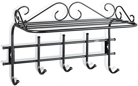 Вешалка Грация 2/5 черный/черный Sheffilton 8266018901