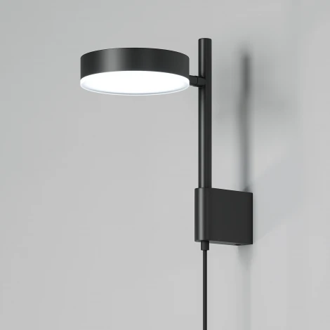 Светильник настенный светодиодный Elektrostandard Tobi 40129/LED 4000K (черный) черный (220V, выключатель, круглые)