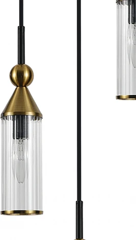 Подвесной светильник (13037/3S Black) Indigo Torazzo V000532 (220V, на проводе, круглые)