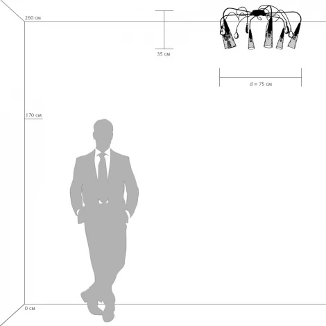 Потолочная люстра Lightstar Aereo 711060