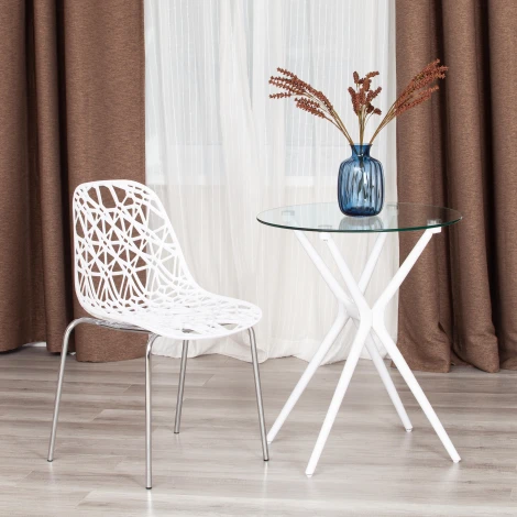 Стул CRISPY (mod. 61) Tetchair (Белый,Хром).