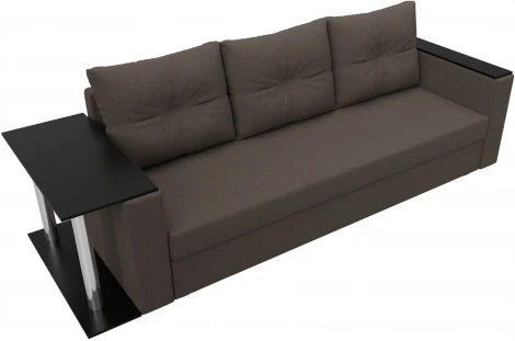 Диван прямой Атланта Лайт со столом слева Лига Диванов (Рогожка) арт.126161L