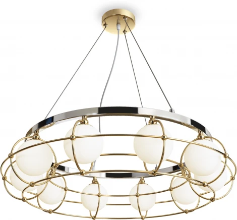 Подвесная люстра Maytoni Carcass MOD312PL-10GCH