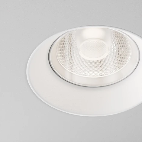 Точечный светильник под гипсокартон встраиваемый Maytoni Flint DL101-GU10-TRS-W (220V, круглые, IP44)