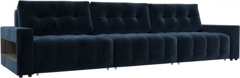 Диван прямой с полками Лига-053 НПБ Лонг Лига Диванов (Велюр) арт.128924