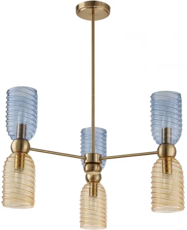 Потолочная люстра на штанге Lumion Monroe 6511/6C латунь E14 6*40W 220V