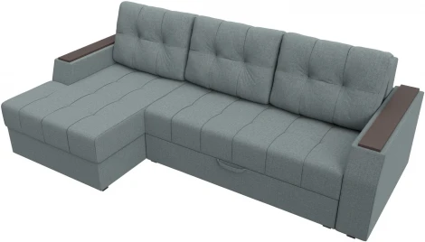 Диван угловой Эмир БС левый угол (Серый/Рогожка) Лига Диванов арт.123011L