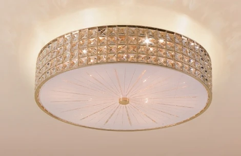 Потолочный светильник круглый Citilux Портал CL324182 (220V, хрусталь K9)