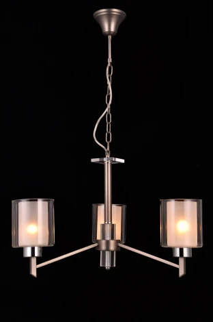 Подвесная люстра Natali Kovaltseva Double 81049-3C ANTIQUE SILVER