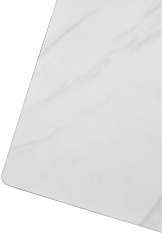 Стол VASTO 180 MARBLES KL-99 Белый мрамор матовый, итальянская керамика/ черный каркас М-City