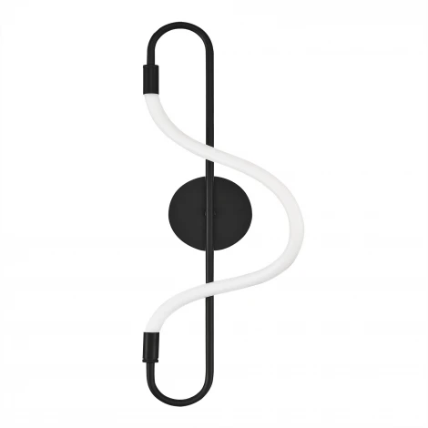 Настенный светильник с гибким неоном ST Luce Sagrato SL6102.401.10 Черный/Белый LED 1*10W 3000K (220V)