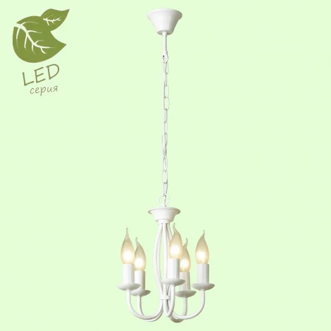 Подвесная люстра Lussole Lgo Congress GRLSP-9912 (220V, на цепи, свеча, IP21)