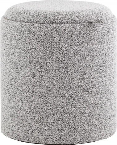 Пуф-столик с ящиком Хюгге S букле серый, Stool Group