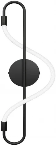 Настенный светильник с гибким неоном Kink Light 08040K-L,19 Далия черный Led 15W (220V)