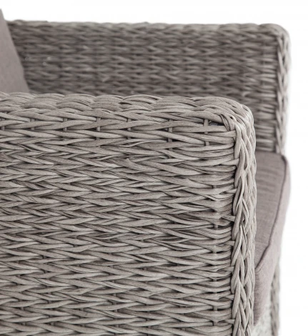 "Капучино" кресло из искусственного ротанга (гиацинт), цвет серый 4SIS арт.УТ-00003004