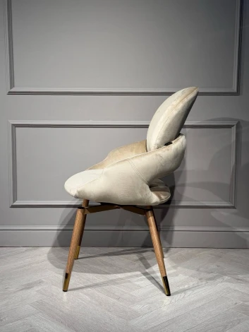 Стул обеденный IST-CASA Виола BS1377-BG-4, бежевый/орех