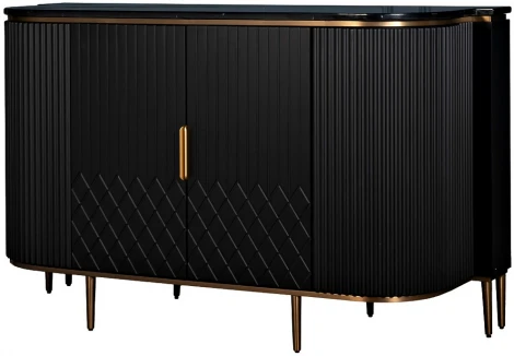 Комод черный  150*55*90см Garda Decor арт.77IP-2310