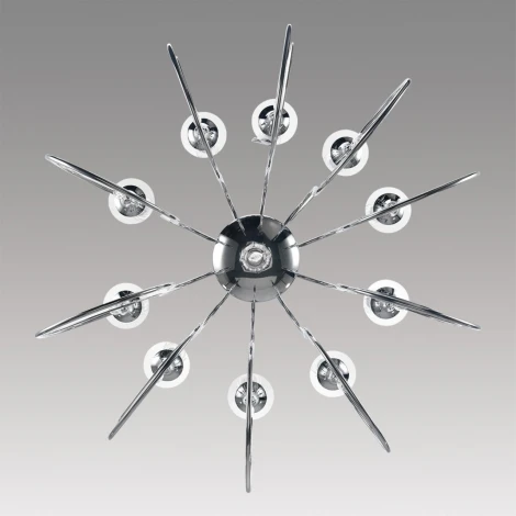 Подвесная люстра Lumion Laoka 8032/10 хром, металл/хрусталь Е14 10*40W 220V (подвески, на цепи, подсвечник, свеча)