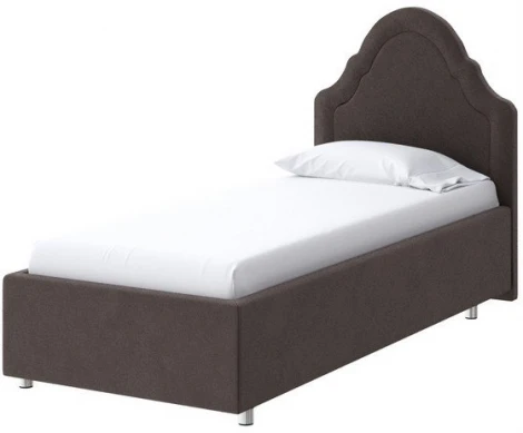 PROxSON Кровать Эльза (Ткань: Велюр Monopoly Горячий шоколад (237)) 90x200