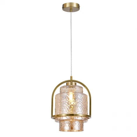 Подвесной светильник (11069/1P Amber) Indigo Aura V000596 (220V, на проводе, круглые)