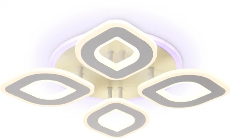 Потолочная люстра Ambrella Acrylica FA8841 (регулировка яркости, LED, 220V, пульт управления, цветы)