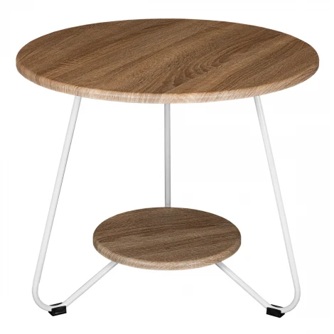 Стол журнальный BeautyStyle 38 дуб сонома/белый Mebelik 009594