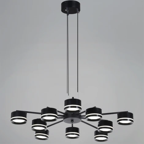 Подвесная люстра Reluce 19490-0.4-5+5 Black