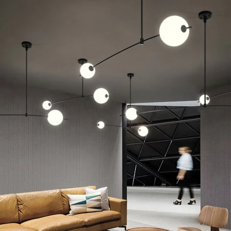 Люстра на штанге Freer S ImperiumLoft Freer01 (140715-26) (LED, 220V, шарики)