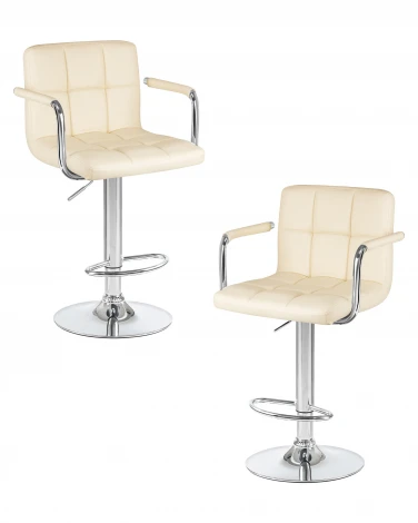 Набор 2 шт стул барный DOBRIN KRUGER ARM (кремовый)