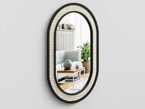 Зеркало Male 1140 (МДФ,Зеркало/Коричневый,Черный) ОГОГО Обстановочка! арт.821206