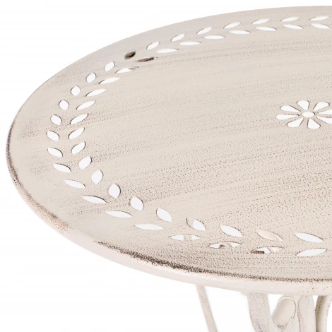 Комплект (стол + 2 стула) Secret de Maison Monique (mod. PL08-6241.6242) Античный белый (Antique White) (металл)