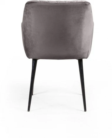 Стул Robert поворотный 90 градусов, функция возврата, антишум, бархат светло-серый 26 Top Concept арт.22057