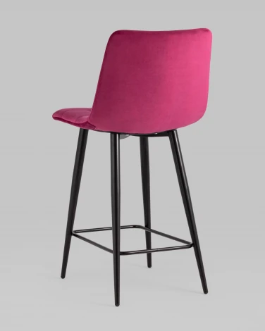 Стул полубарный Джанго велюр винный 2 шт. Stool Group УТ000042478