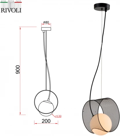 Светильник подвесной Mortualia 5149-201 1 х Е14 40 Вт